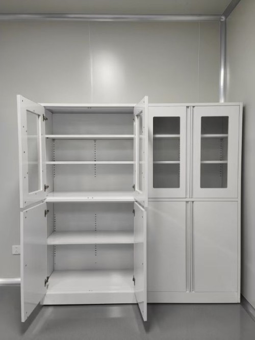 Full Steel Lab Glassware Cabinet Laboratory Utensil Storage Cupboard