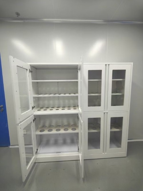 Full Steel Lab Glassware Cabinet Laboratory Utensil Storage Cupboard